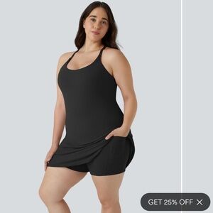 NWT Halara Black Athletic Stretch Dress